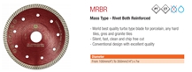 MRBR_Mass Type Rivet Both Reinforced Saw Blade for Ceramic